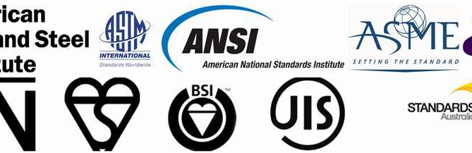 astm aisi asme ansi jis etc standards