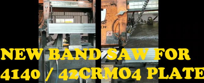 4140 PLATE 42CRMO4 PLATE NEW BAND SAW CUTTING